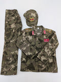 Kinder Soldaten Kostüm multi Tarnmuster mit "Türkiye" und "Komando" Patches, 3-teiliges Set.