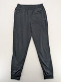 Jako black jogging pants with elastic waistband and ribbed ankle cuffs.