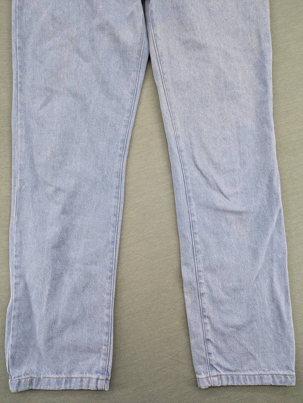 Zen blue straight jeans high rise classic stone wash 100% cotton