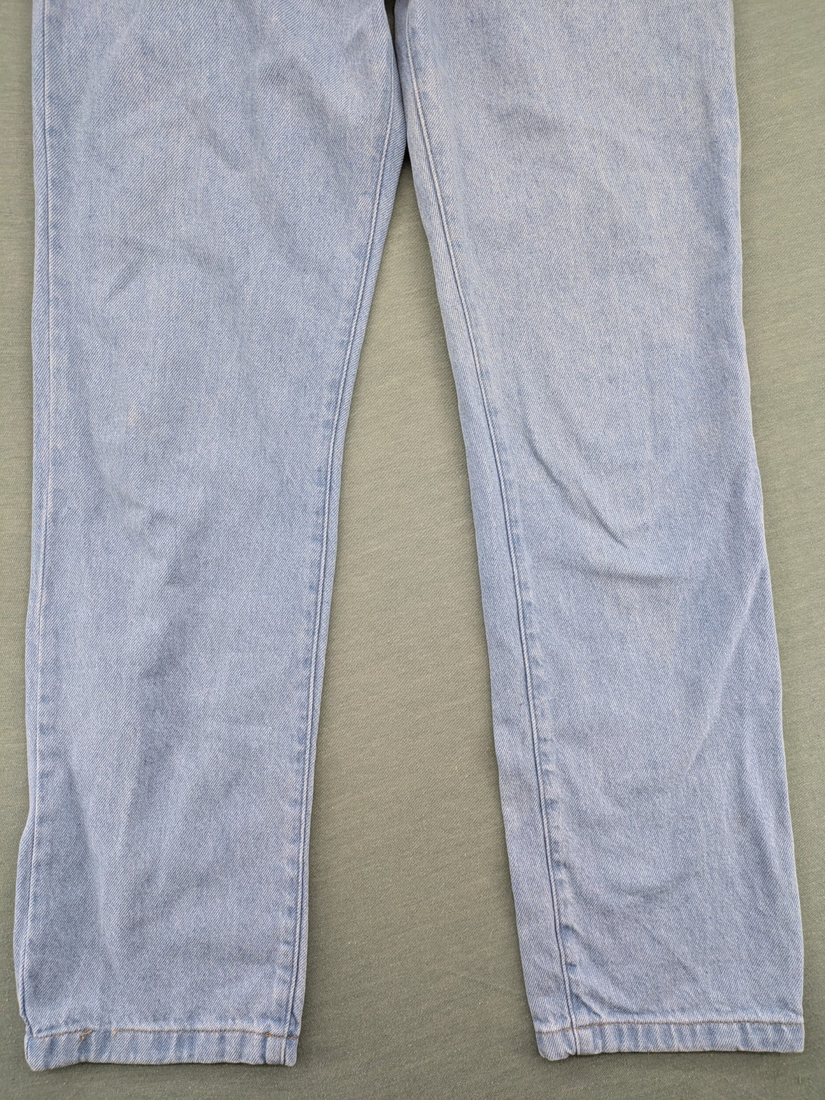 Zen blue straight jeans high rise classic stone wash 100% cotton