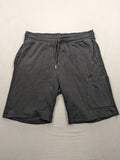 Mavi grey cargo sweat shorts slim fit with elastic drawstring and side pockets.