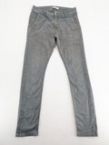Money grey chino pants slim fit cotton stretch made in Italy with button closure.