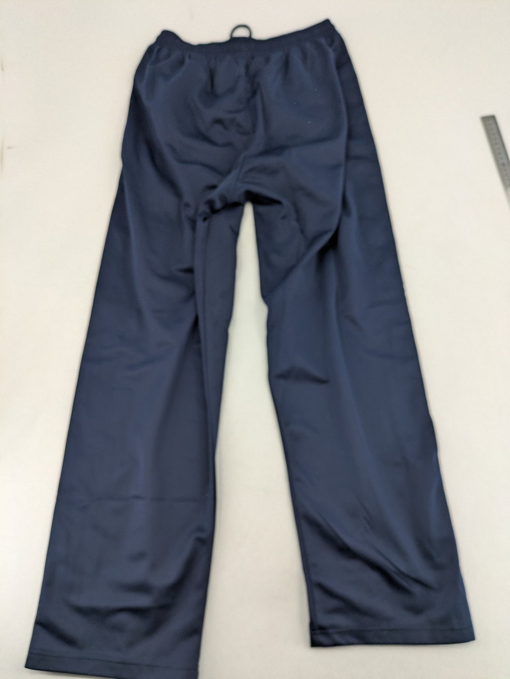 McORVIS blue tearaway training pants with side snap buttons and elastic waistband.