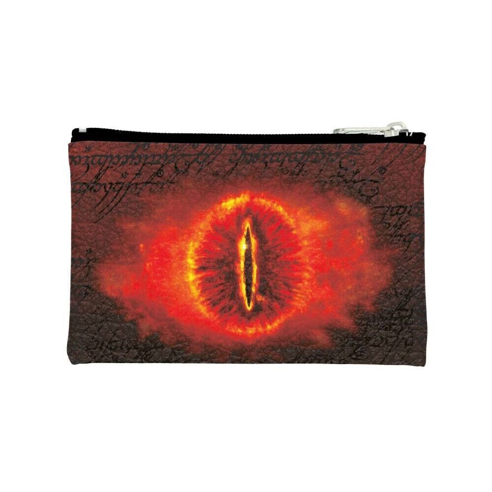ck multi cosmetic bag featuring Eye of Sauron print, durable polyester material.