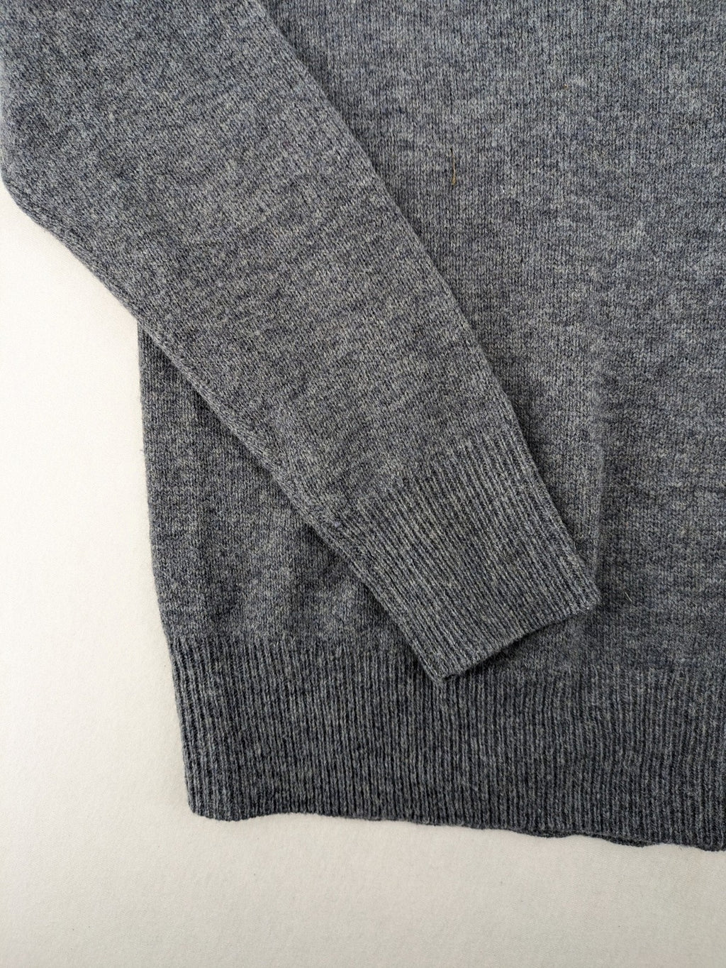 Brookshire grey turtle neck jumper ribbed cuffs and hem soft wool blend