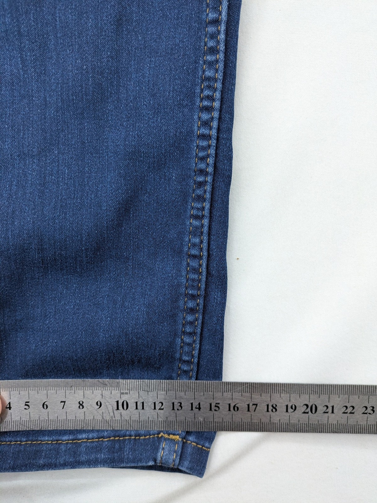 ONLY blue straight jeans classic 5-pocket design dark wash cotton slim fit