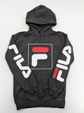 Fila turtle neck jumper multi with large logo on chest and sleeve text.