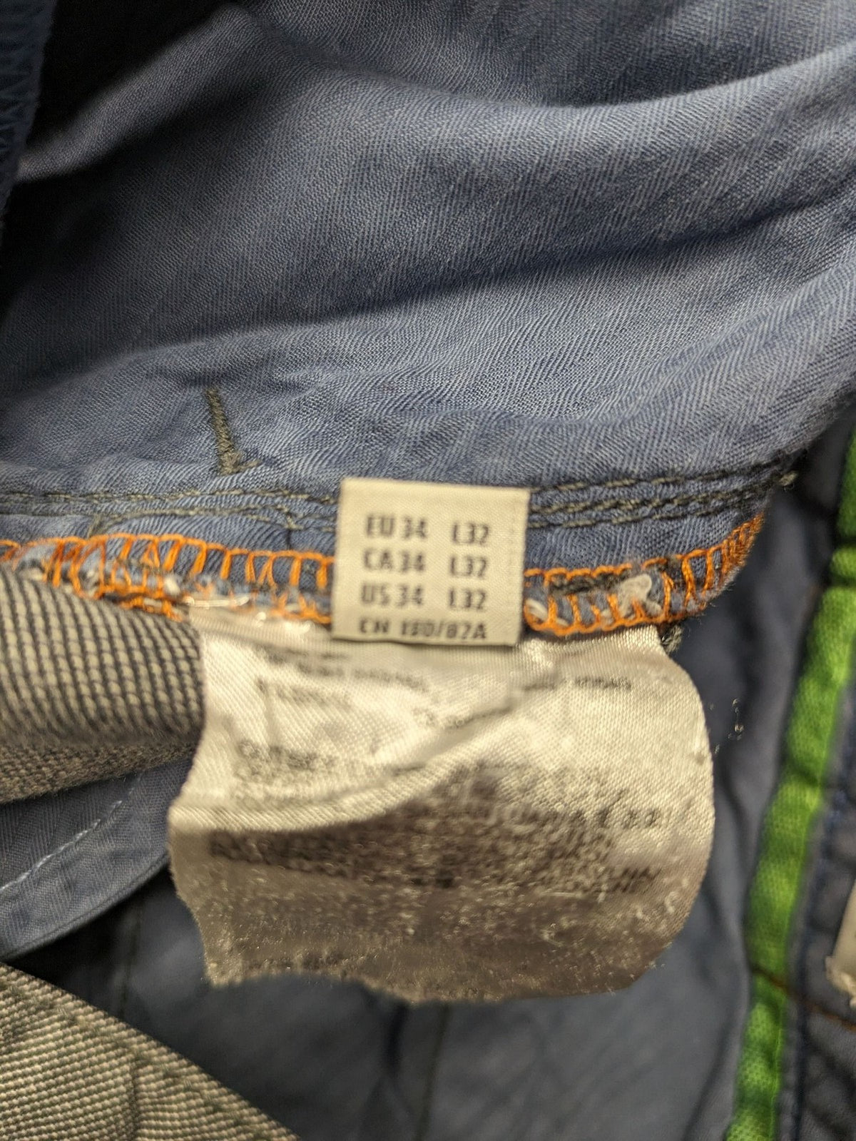 Mexx grey chino pants relaxed slim fit button fly with side pockets.