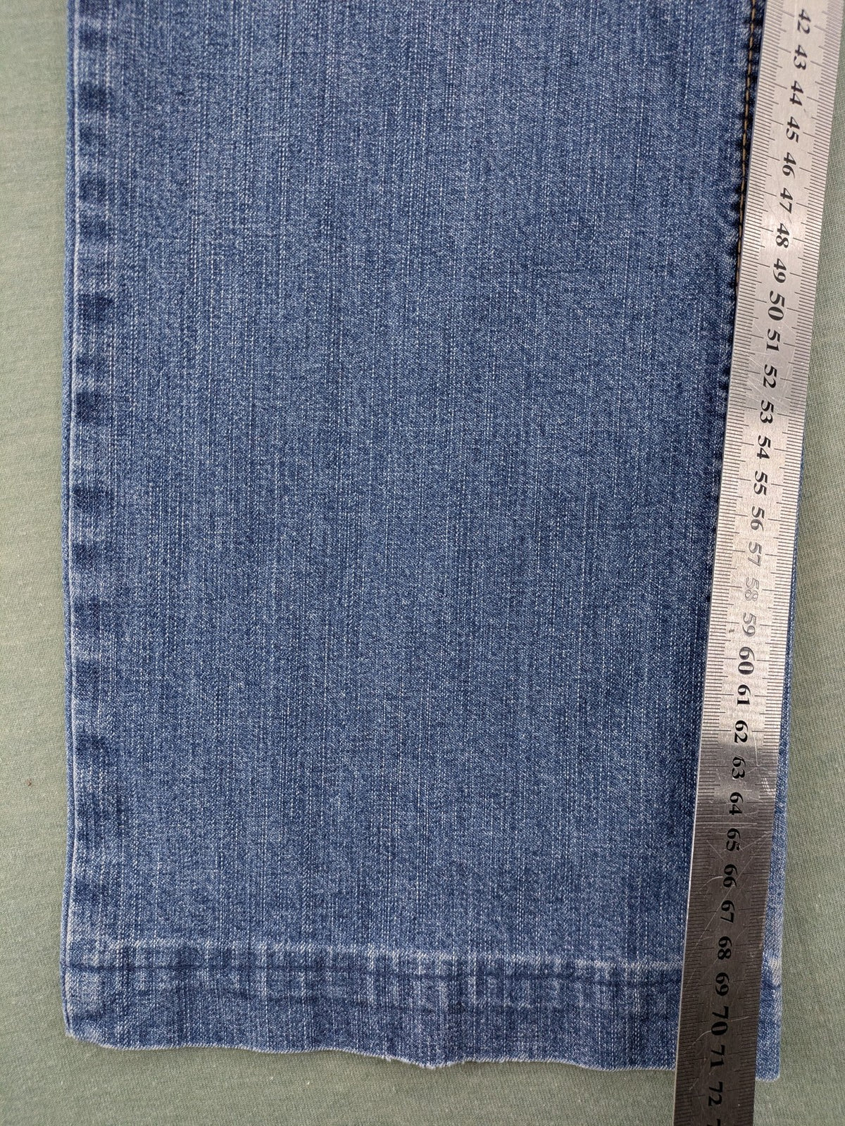 Hattric blue straight jeans durable denim five-pocket design button fly