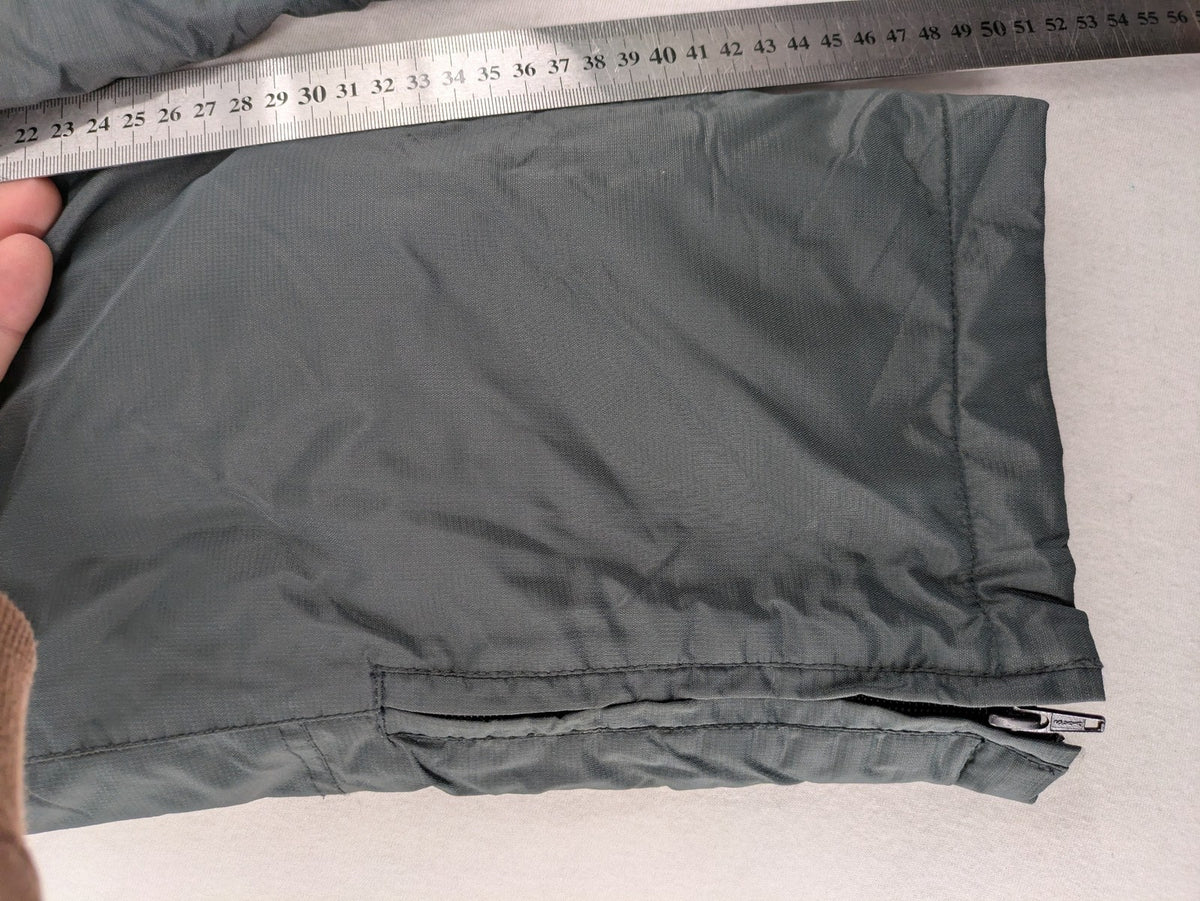 PROLINE grey winter ski pants with adjustable straps and insulated durable material.