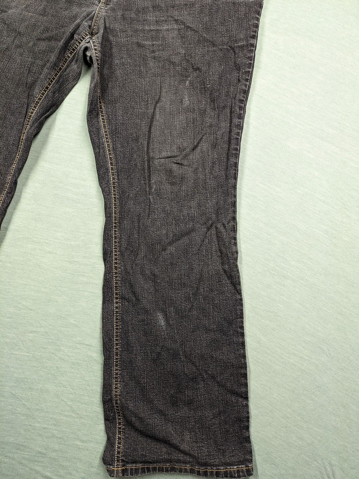 Paddock's straight jeans dark wash grey cotton-stretch denim with classic straight leg design.