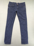 Bros blue skinny fit jeans 5-pocket design stretch denim classic wash