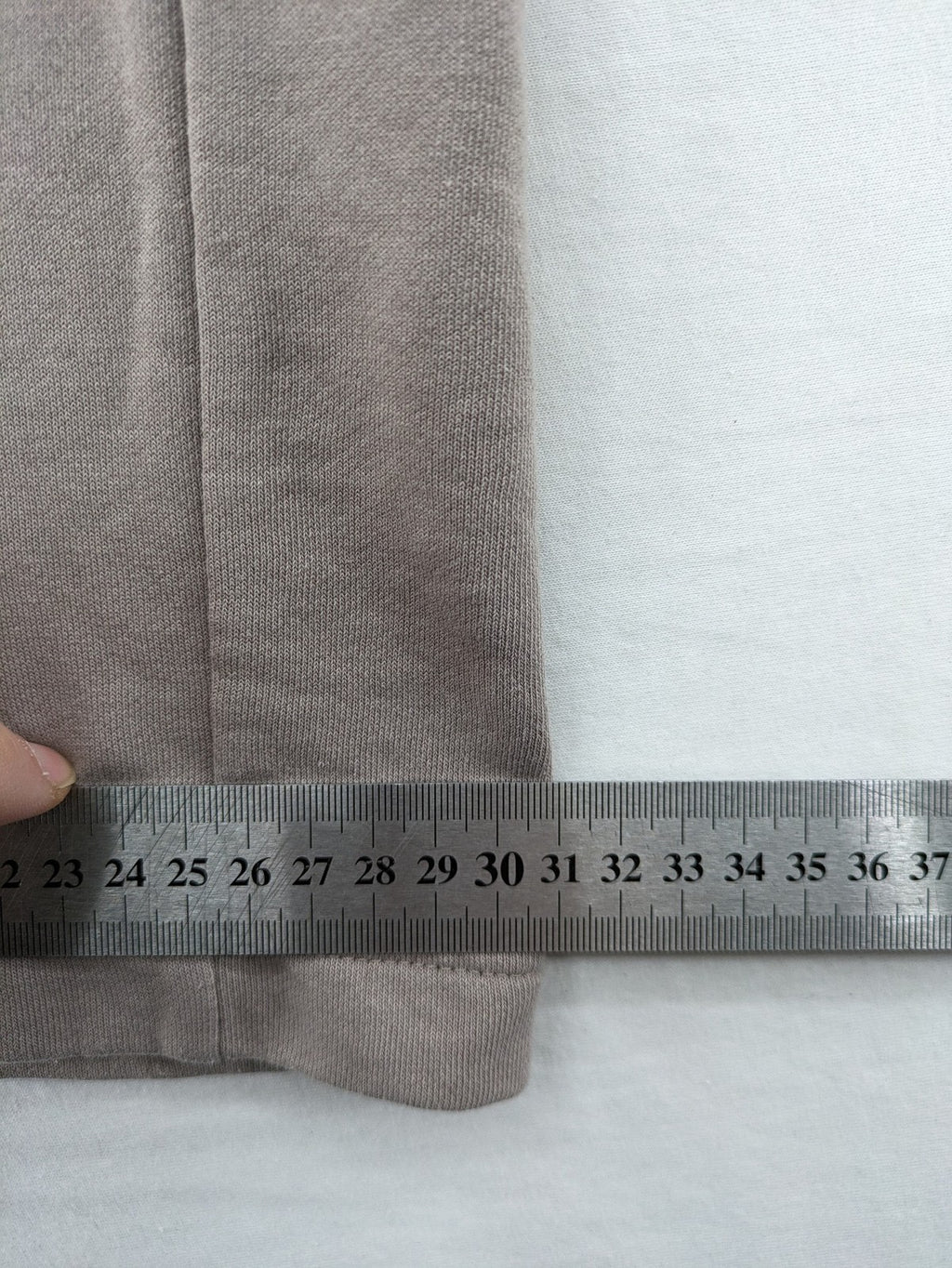 H&M beige jogging pants wide leg elastic waistband soft cotton blend