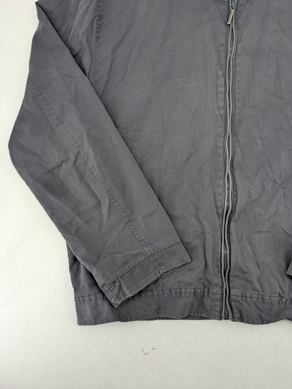 4YOU grey jacket size XXL cotton with stand-up collar and zipper closure.