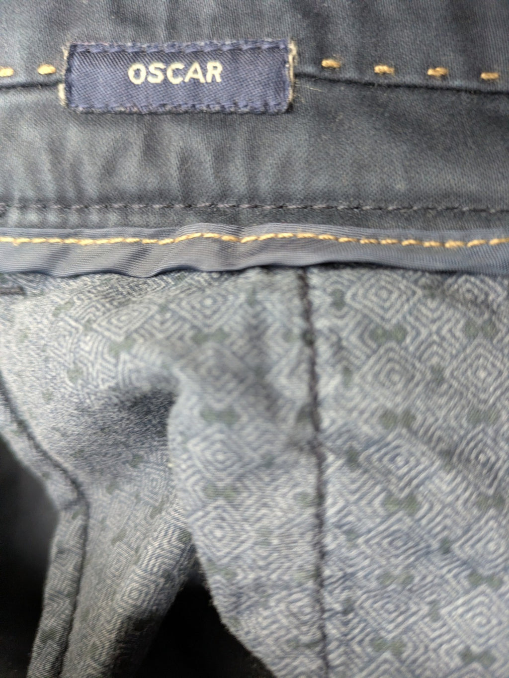 Paul Hunter navy chino pants Oscar model, regular fit, lightweight stretch material.