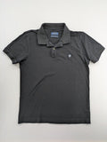 Lufian grey polo shirt short sleeve 100% cotton embroidered crest logo