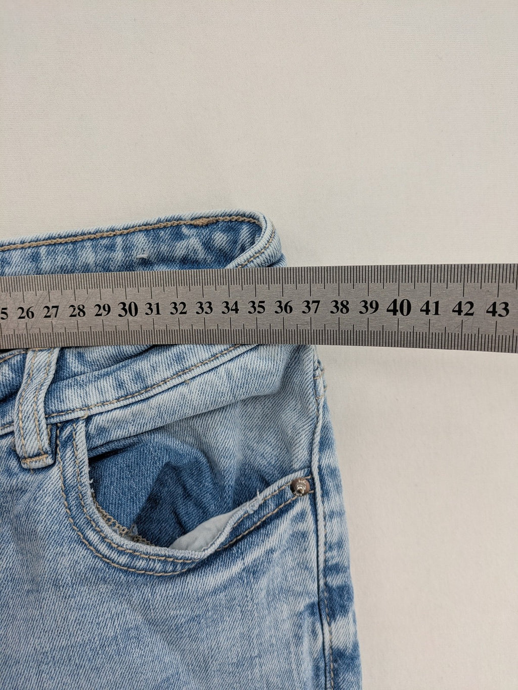 Pimkie blue flared jeans classic 5-pocket design comfortable stretch denim