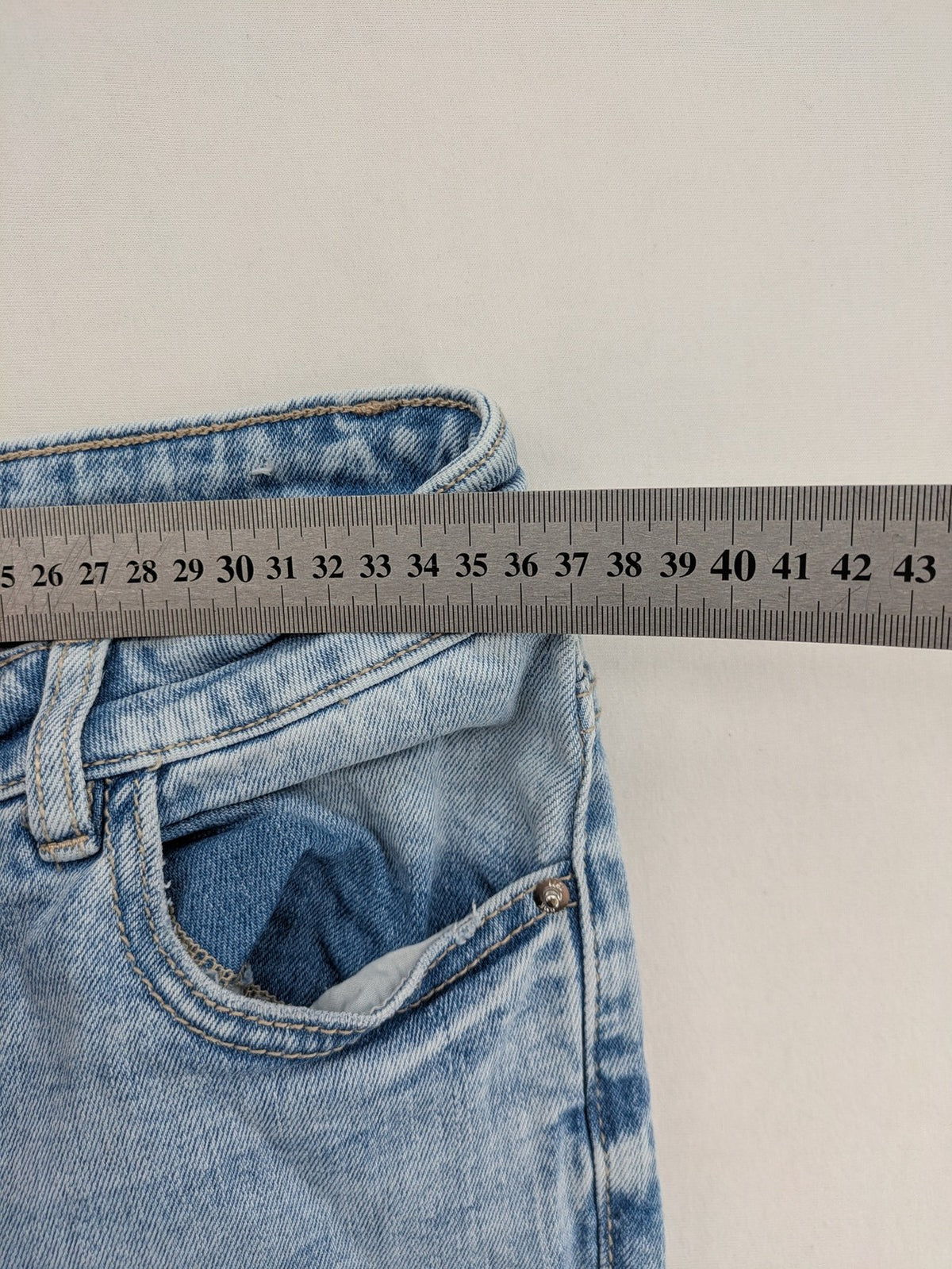 Pimkie blue flared jeans classic 5-pocket design comfortable stretch denim
