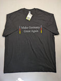 AFD turtle neck jumper multi "Make Germany Great Again" print with German flag colors.