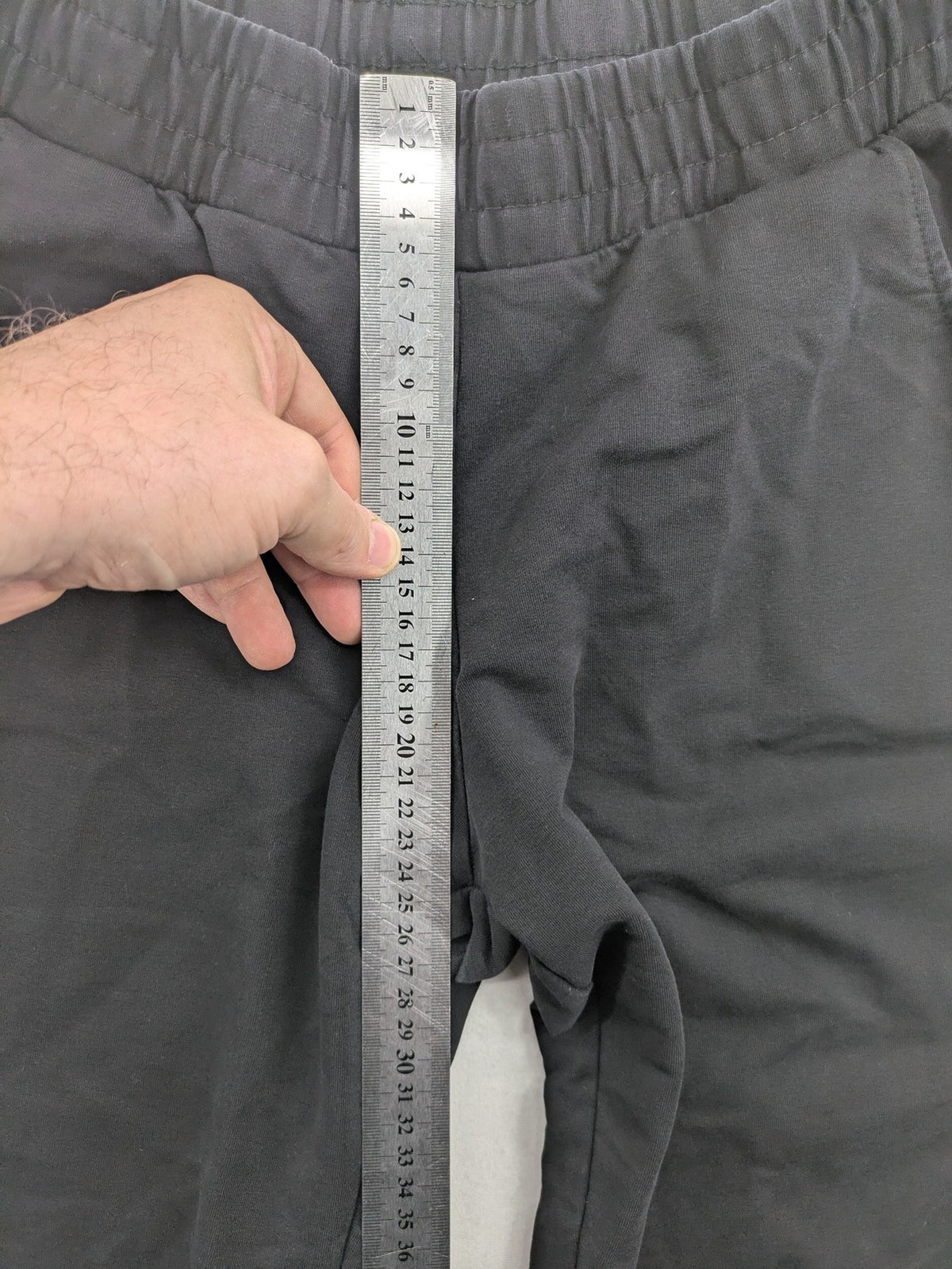 BWEST grey pants with elastic waistband and side pockets for comfort and functionality.