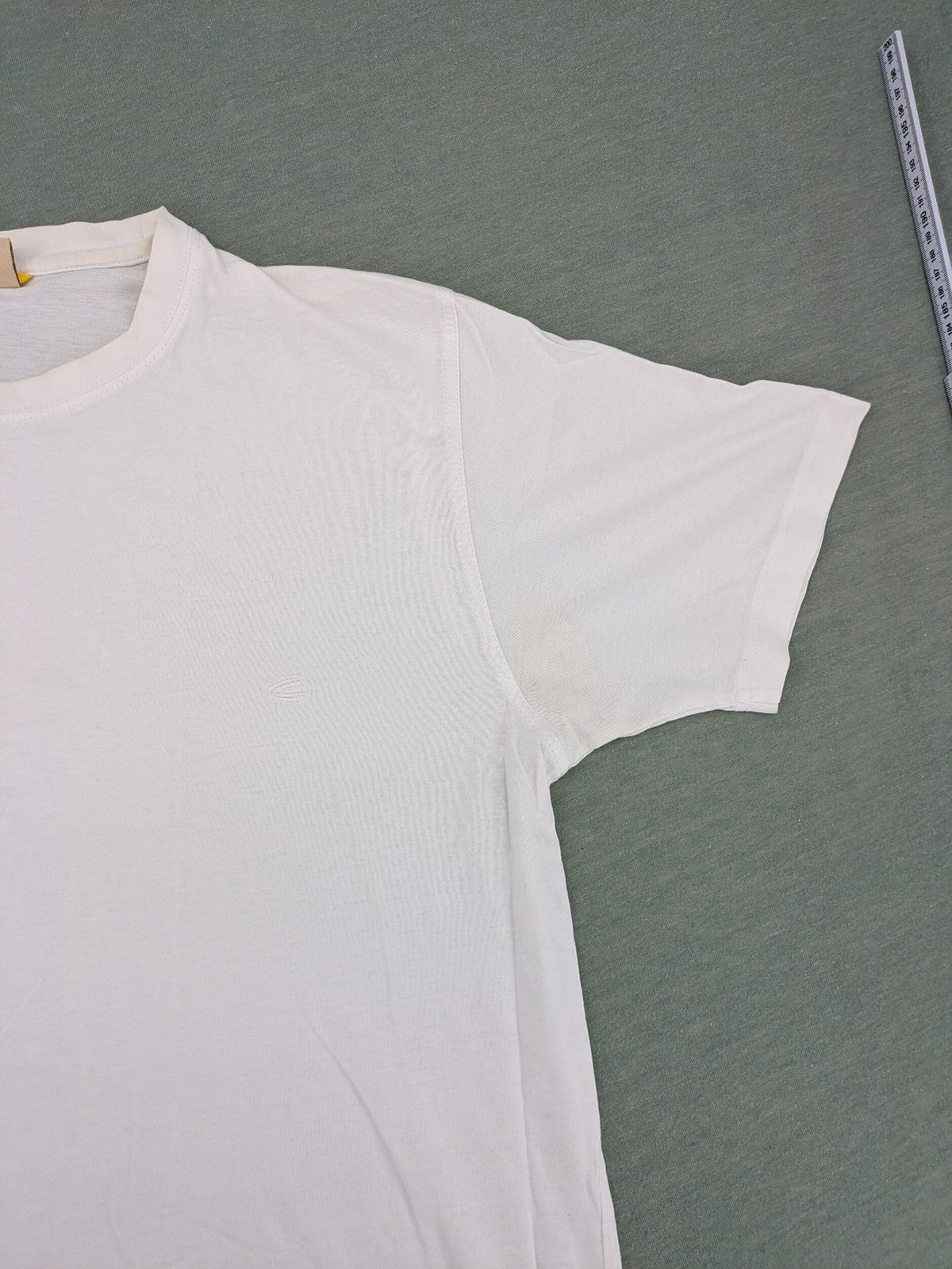Camel Active white t-shirt short sleeves round neck subtle logo embroidery cotton
