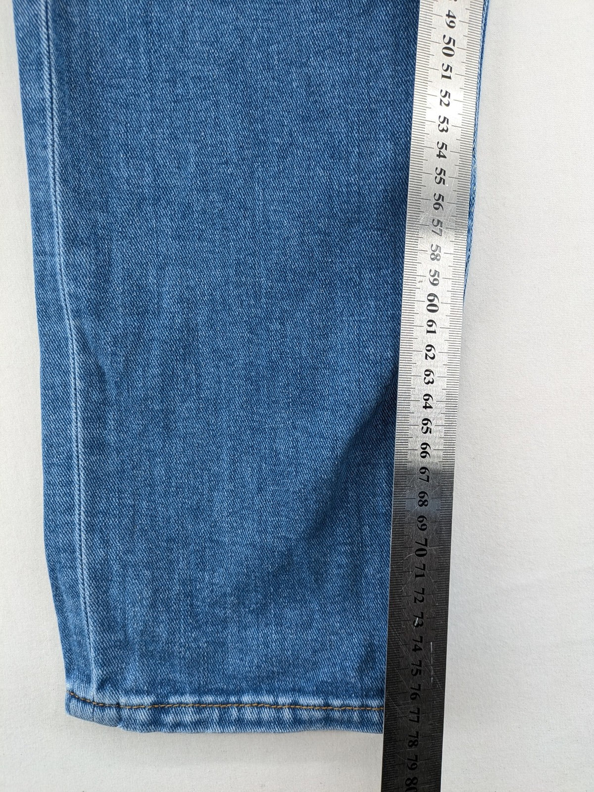 ALBERTO straight jeans blue cotton stretch denim classic 5-pocket style with contrast stitching