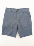 H&M blue chino shorts classic style with button and zipper, 100% cotton.