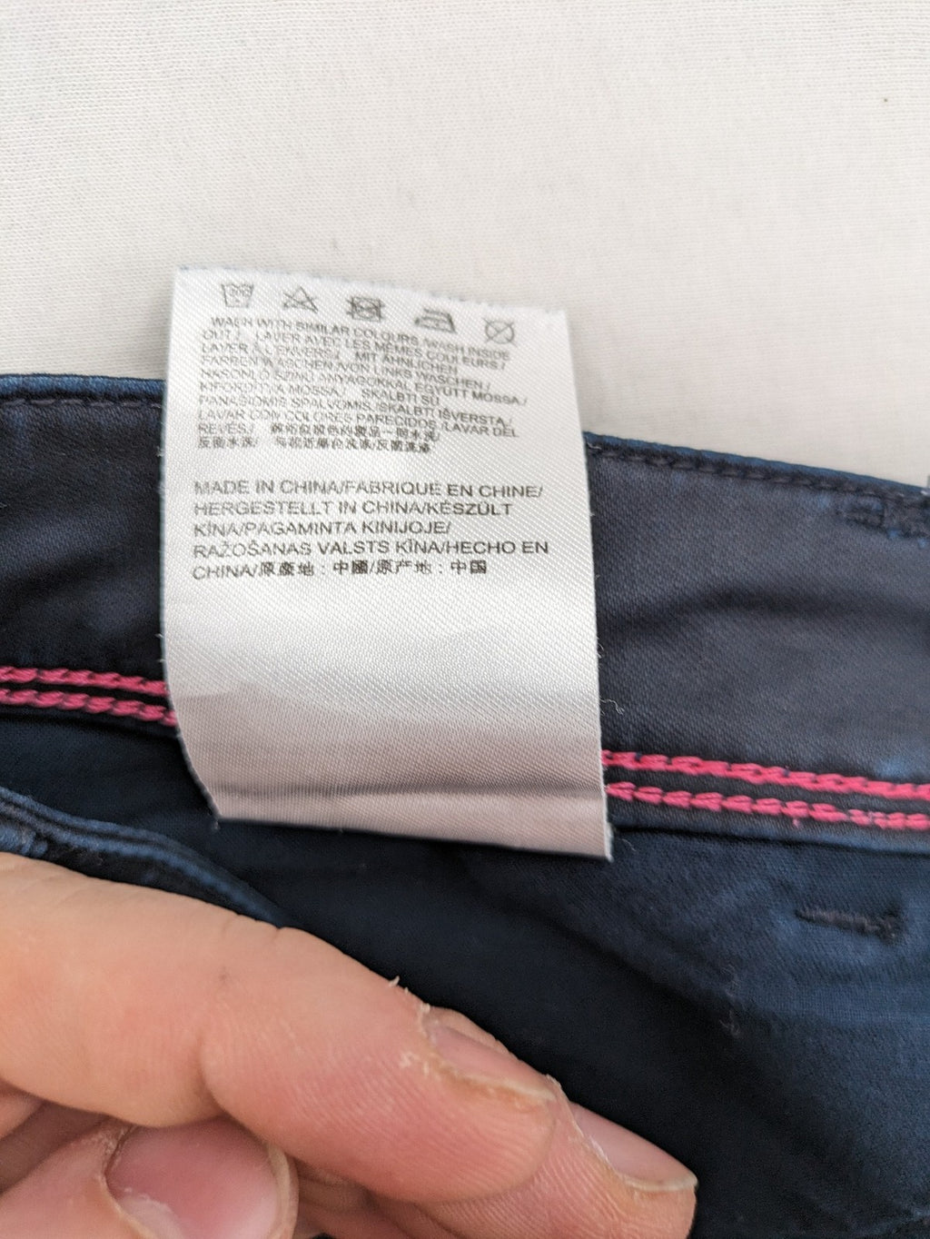 Mexx grey pants slim fit cotton-elastane blend with stylish design details.