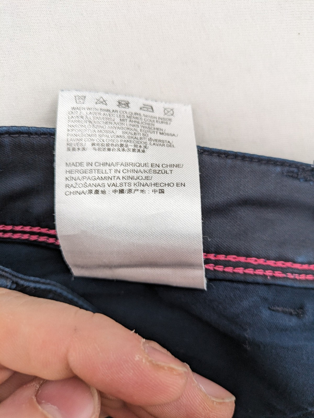 Mexx grey pants slim fit cotton-elastane blend with stylish design details.