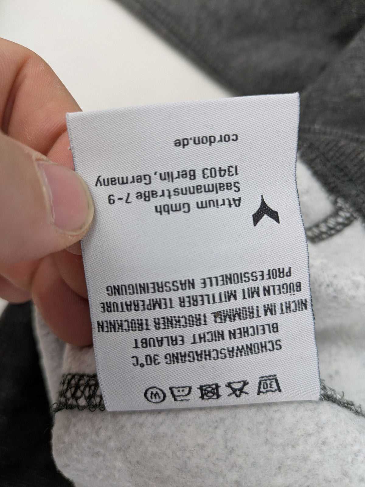 CORDONSPORT Berlin grey turtle neck jumper college-style graphic print "CORDONSPORT ATH. DEPT. 1986