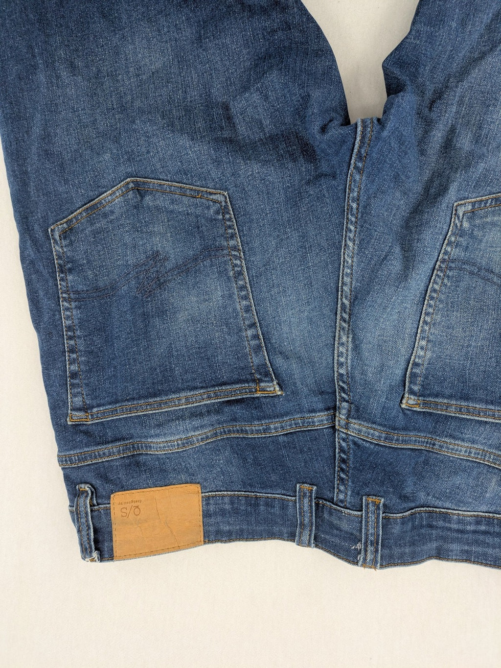 s.Oliver blue slim fit jeans medium wash stretch denim with classic design