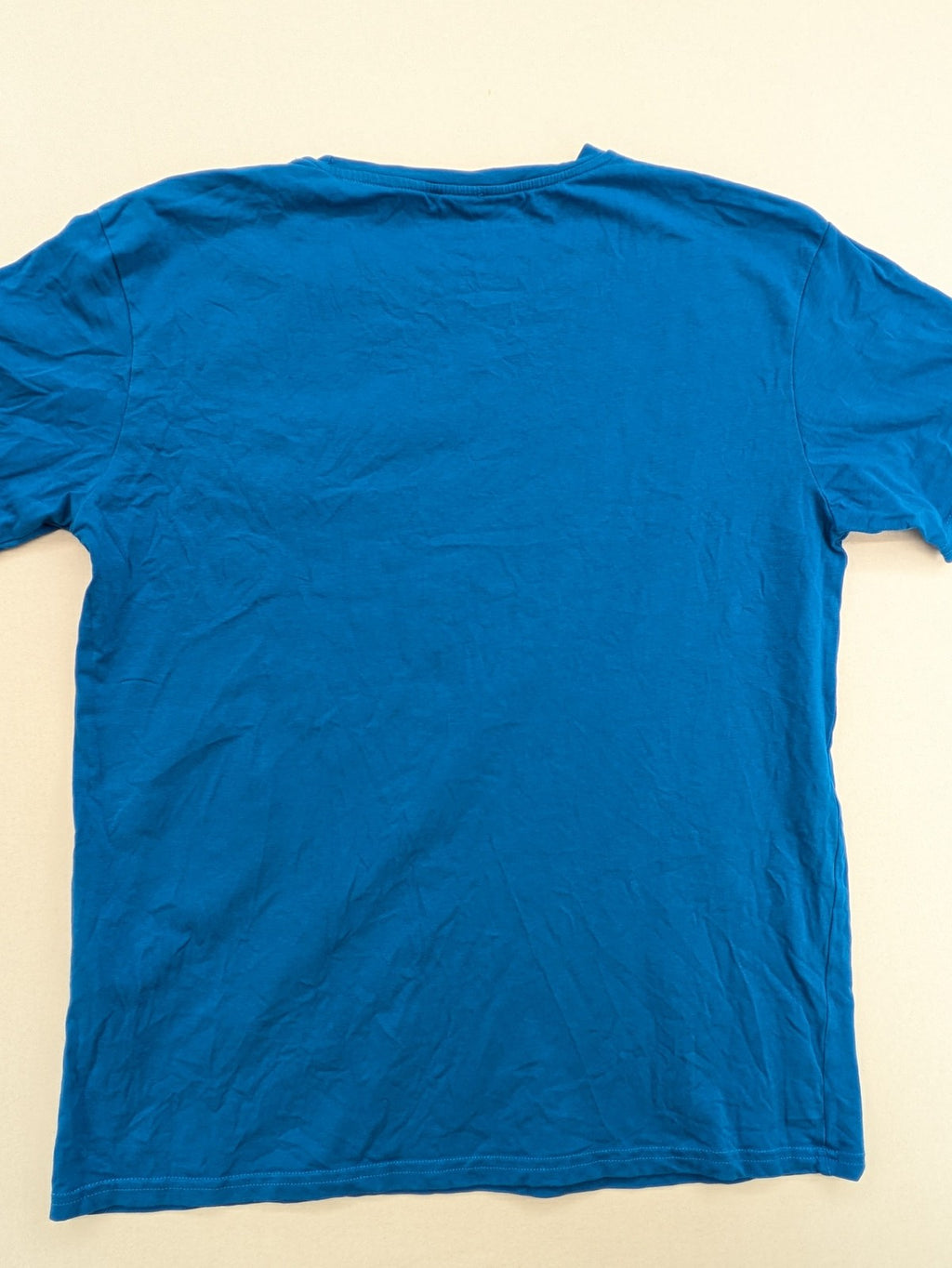 Littstar blue t-shirt cotton blend round neck short sleeves logo patch detail