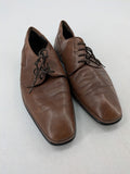 BOSS Hugo Boss brown deck shoes genuine leather classic design made in Italy.