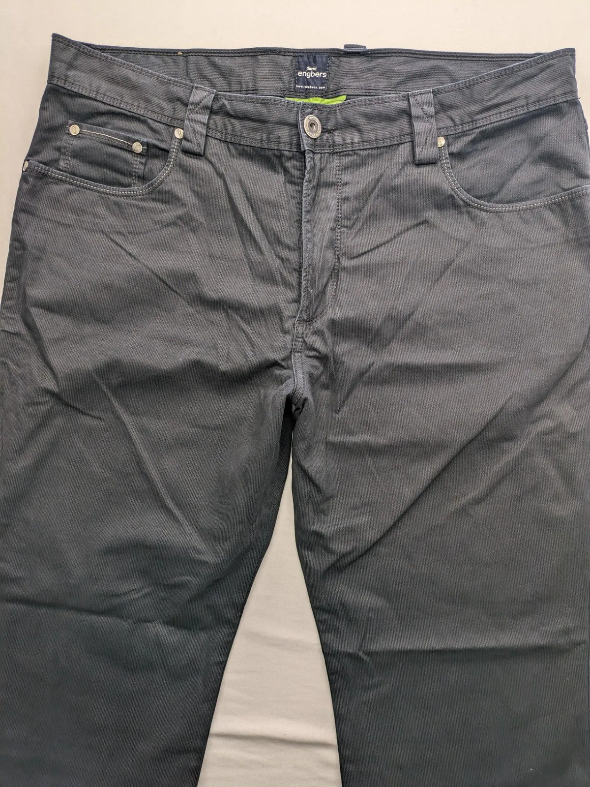 Engbers grey chino pants regular fit five-pocket style durable fabric