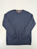 Tom Tailor blue turtle neck jumper with subtle logo embroidery and ribbed cuffs.