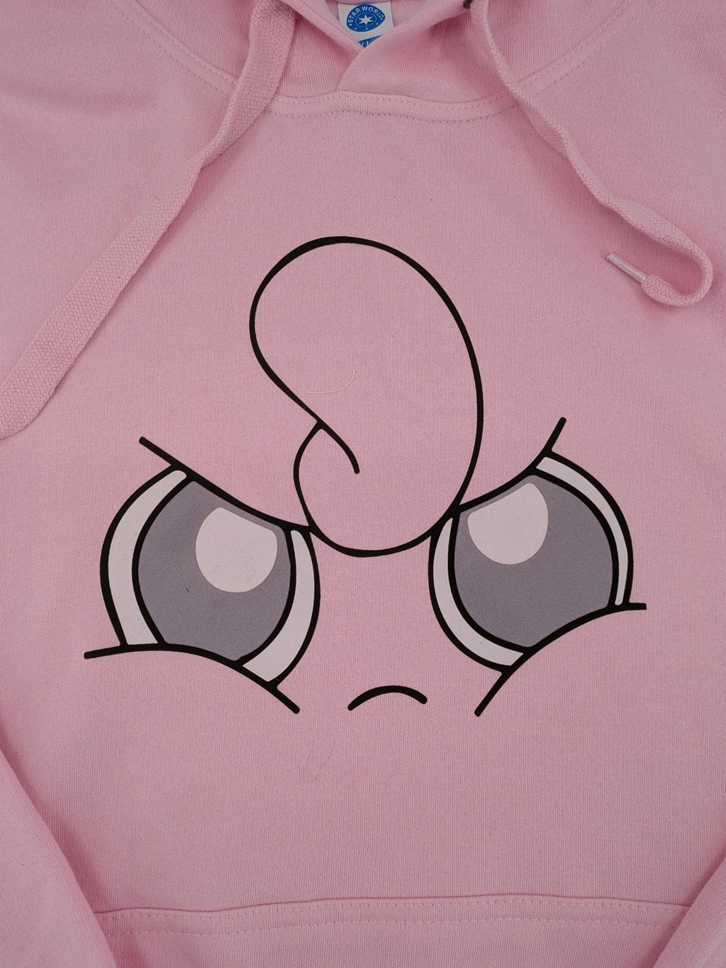 XXL pink hoodie featuring large Jigglypuff graphic print, soft cotton blend material.