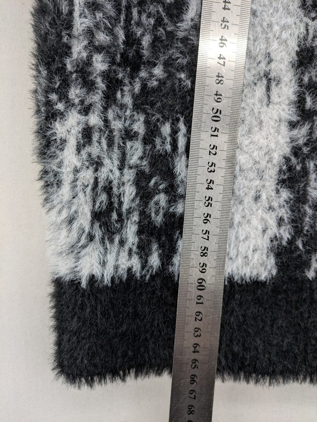 Mafia oversized turtle neck jumper black grey brushstroke pattern soft knit material