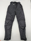 Aero black chaps Cordura fabric with ribbed knee inserts and adjustable waistband.