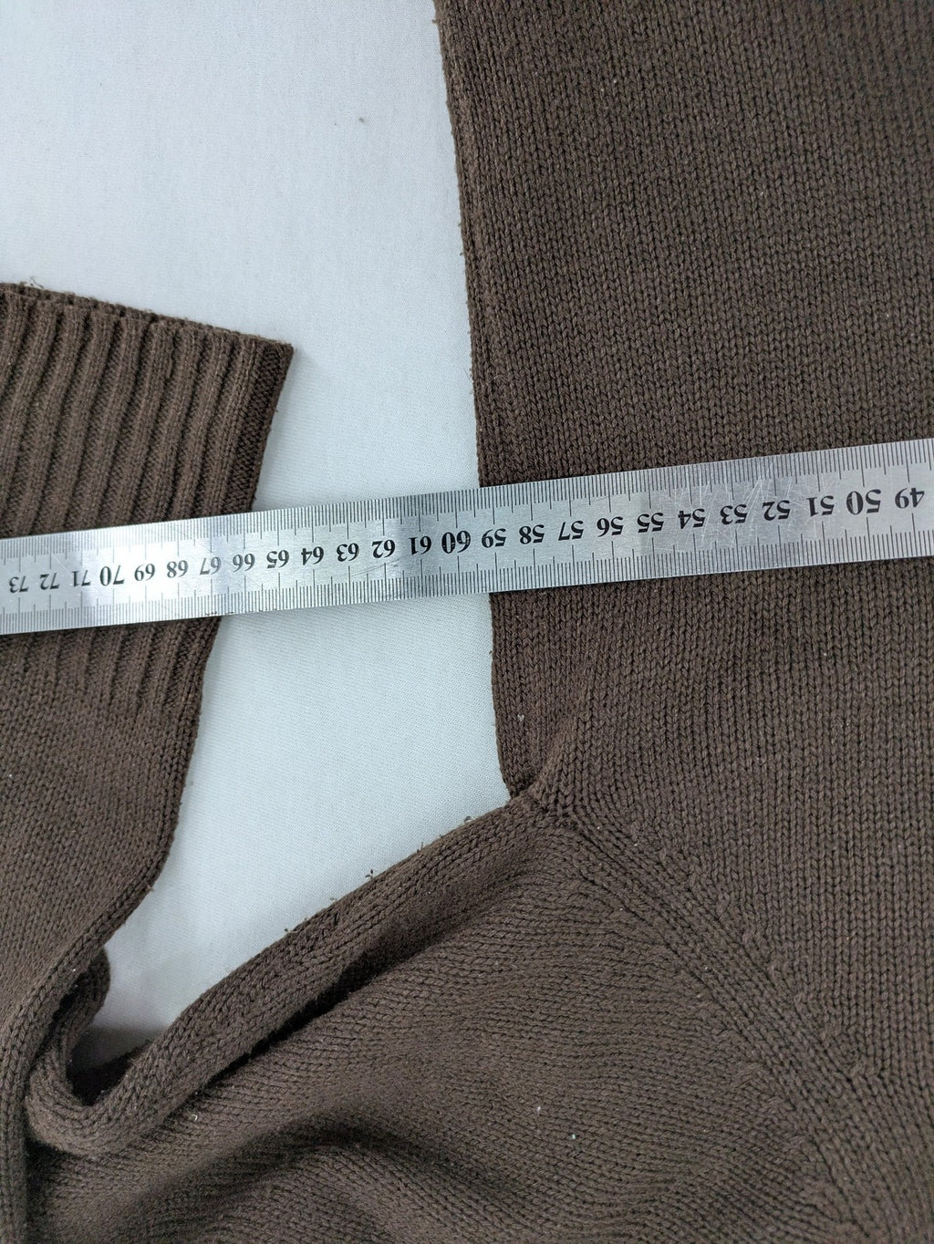 john baner brown turtle neck jumper soft knit with embroidered logo on chest