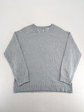 ONLY grey turtle neck jumper with raglan sleeves and classic round neckline.