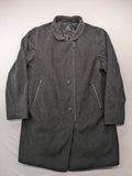 Gil Bret grey coat cashmere blend asymmetrical zipper two zip pockets