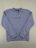 G-Star Raw blue turtle neck jumper with subtle logo on chest, made from organic cotton blend.