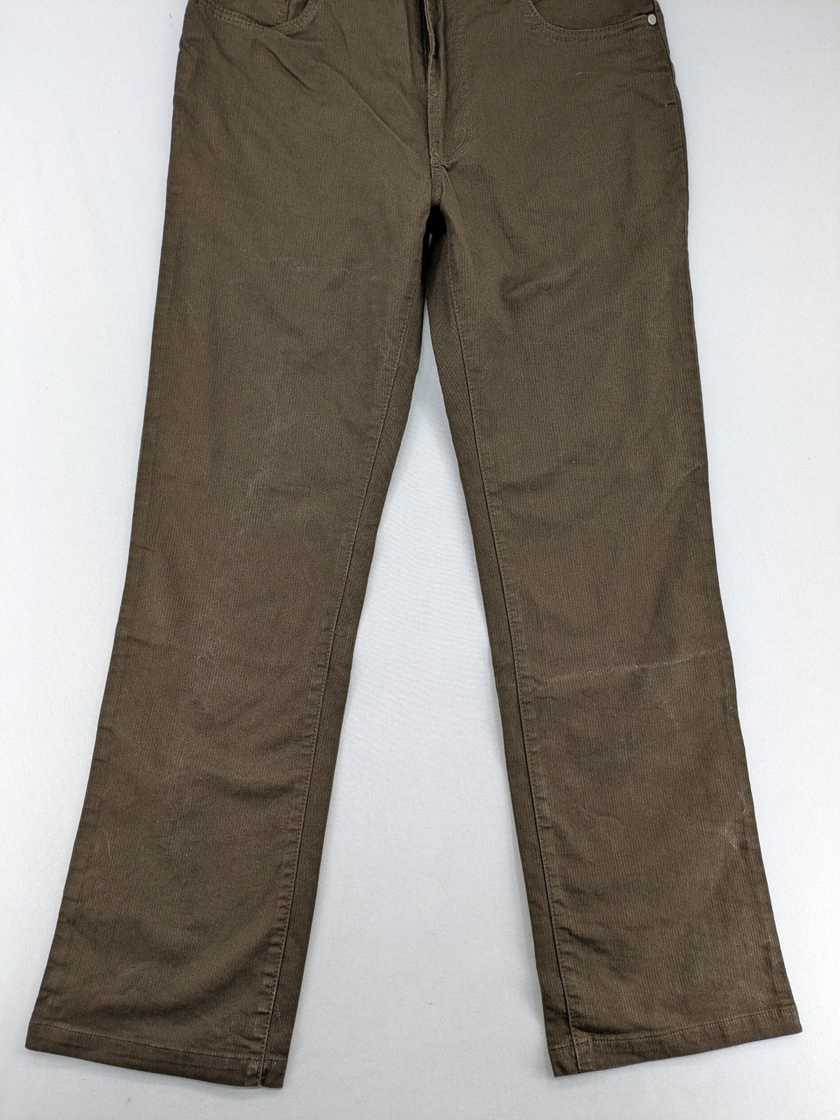 Jan Paulsen khaki straight jeans 5-pocket design soft corduroy material