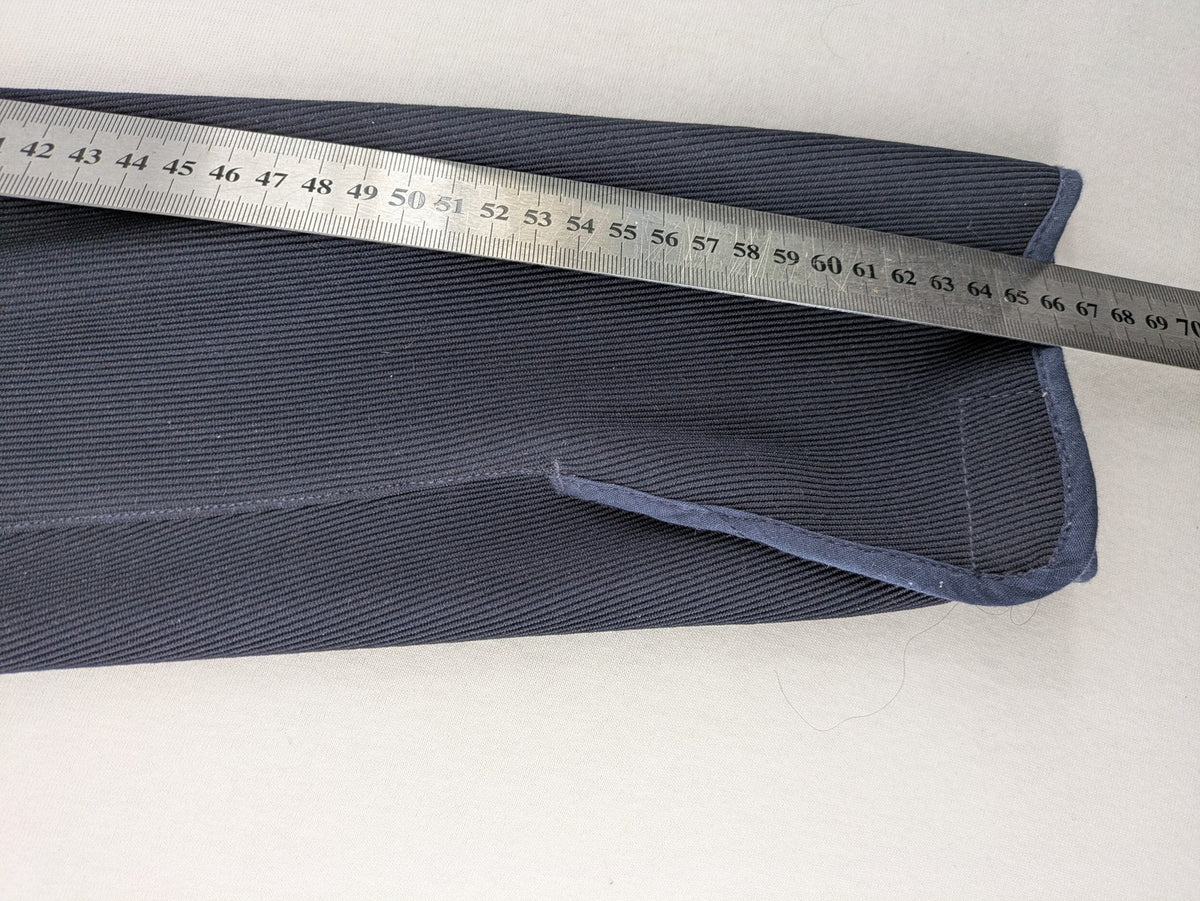 Cavalliero blue youth riding pants with knee patches and ribbed microfiber fabric.