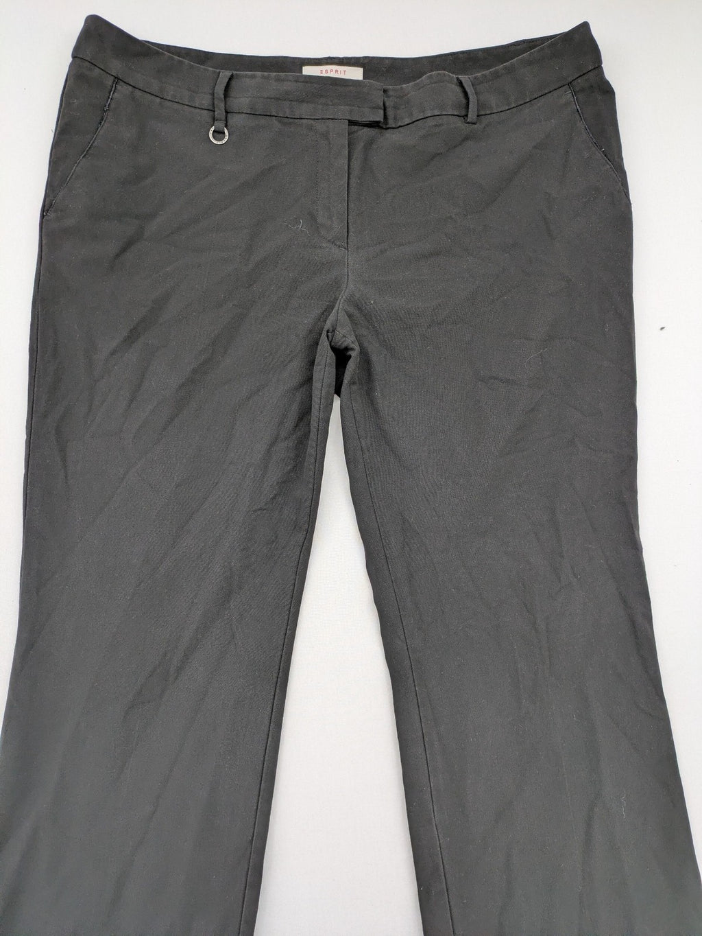 Esprit pink pants straight leg stretch material with classic design and belt loops.