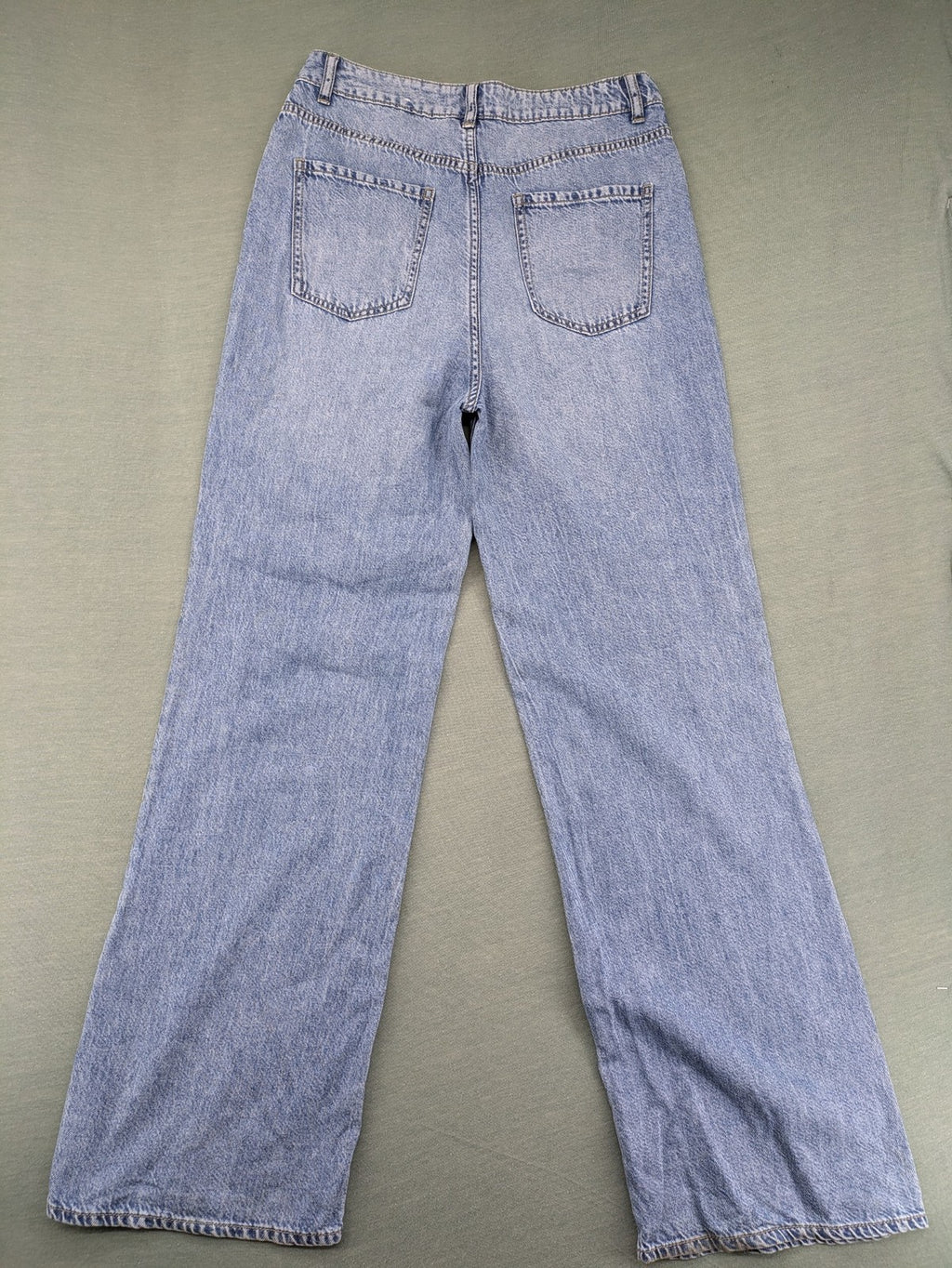Janina blue wide leg jeans high waist loose fit soft cotton-lyocell blend
