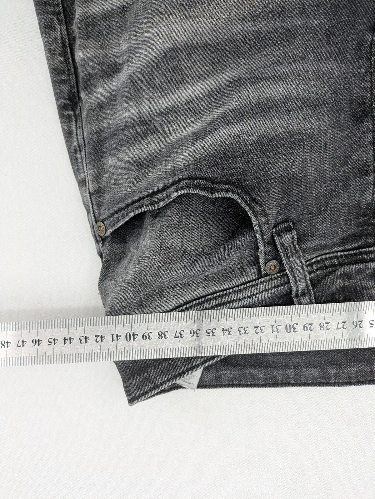 Jack & Jones straight jeans faded black grey wash five-pocket design stretch denim