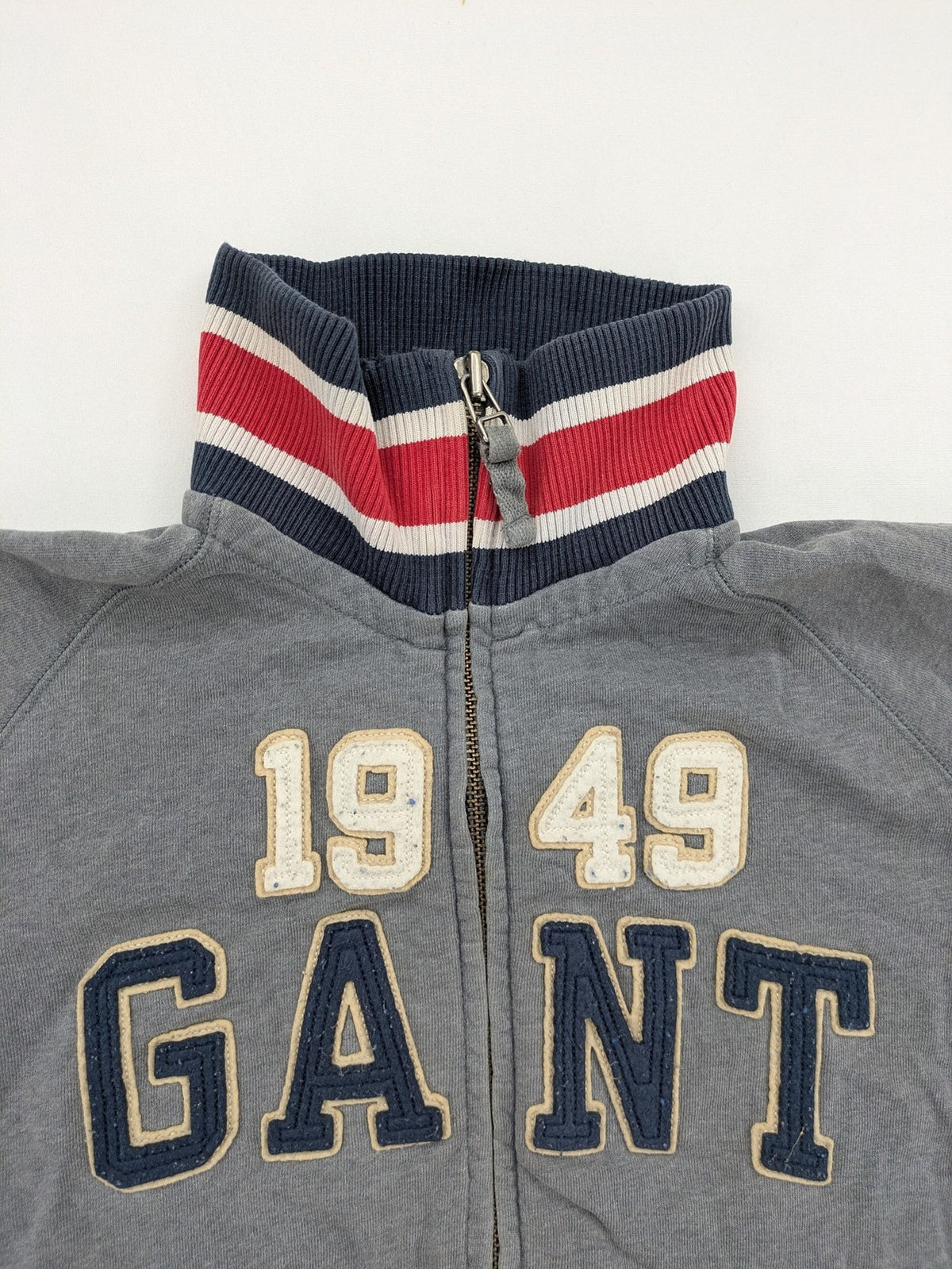 GANT multi turtle neck jumper with large 1949 logo and ribbed collar.