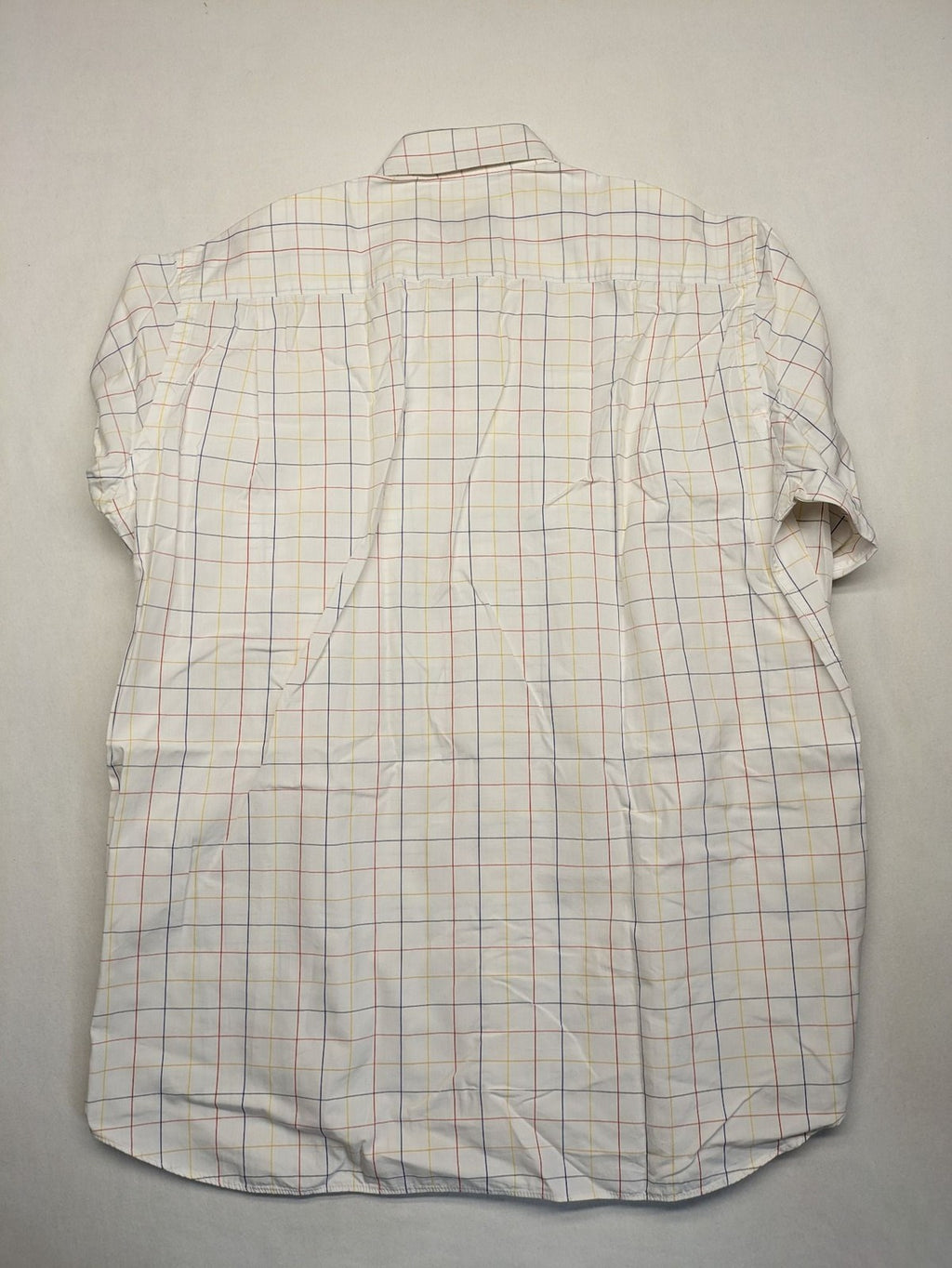 Paul & Shark multi-check long sleeve button-down shirt with embroidered logo on chest.
