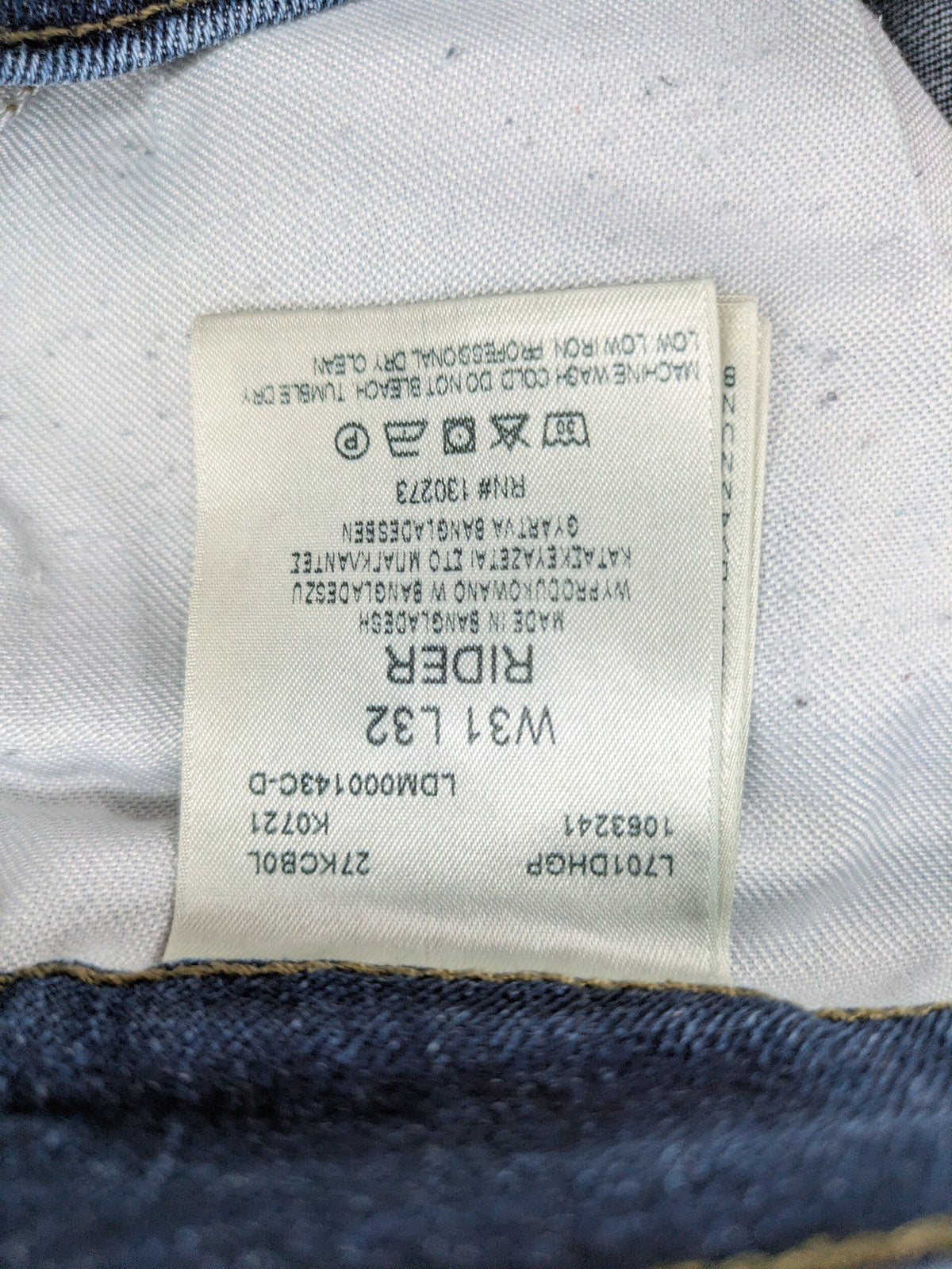 Lee straight jeans blue stretch denim classic 5-pocket design with natural fading